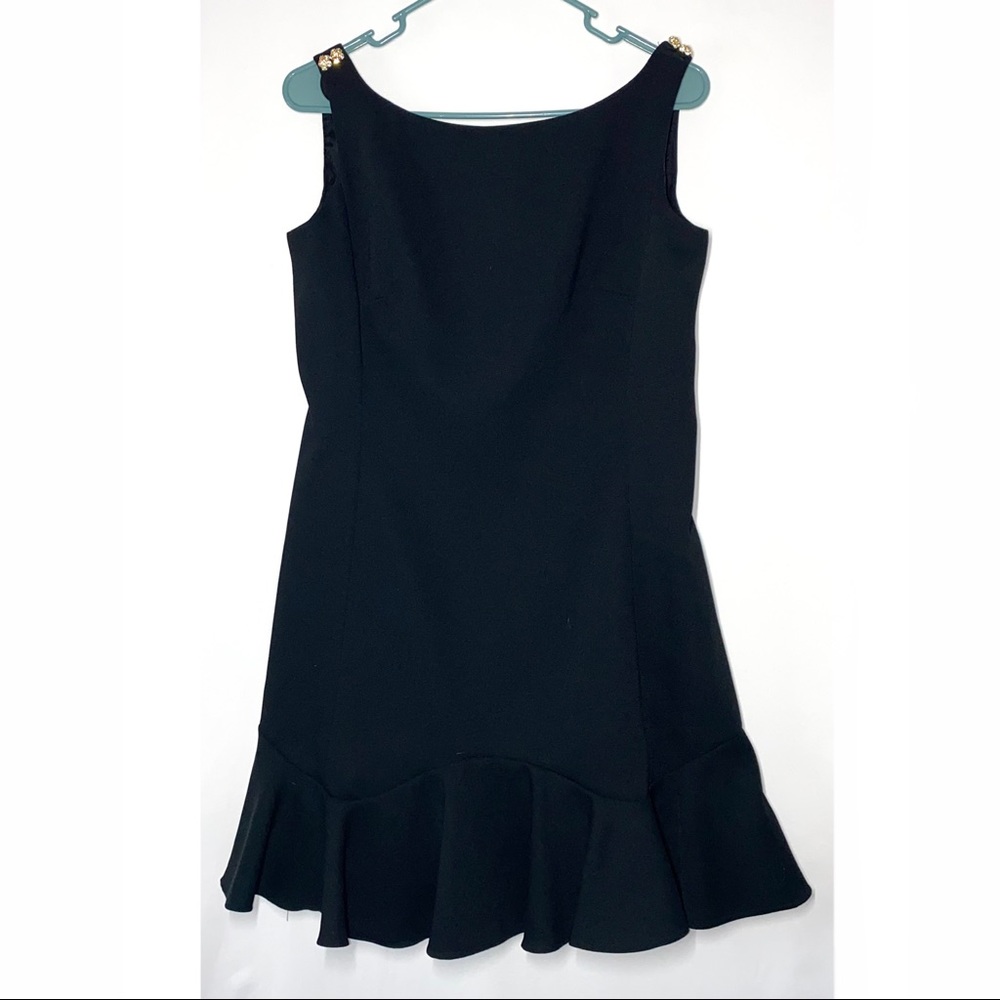 Kay Unger Petites Sleeveless Black Dress
